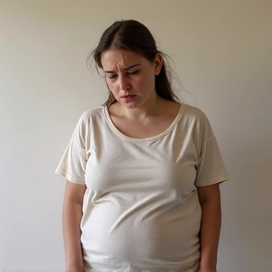 Persona con sobrepeso antes de la transformación